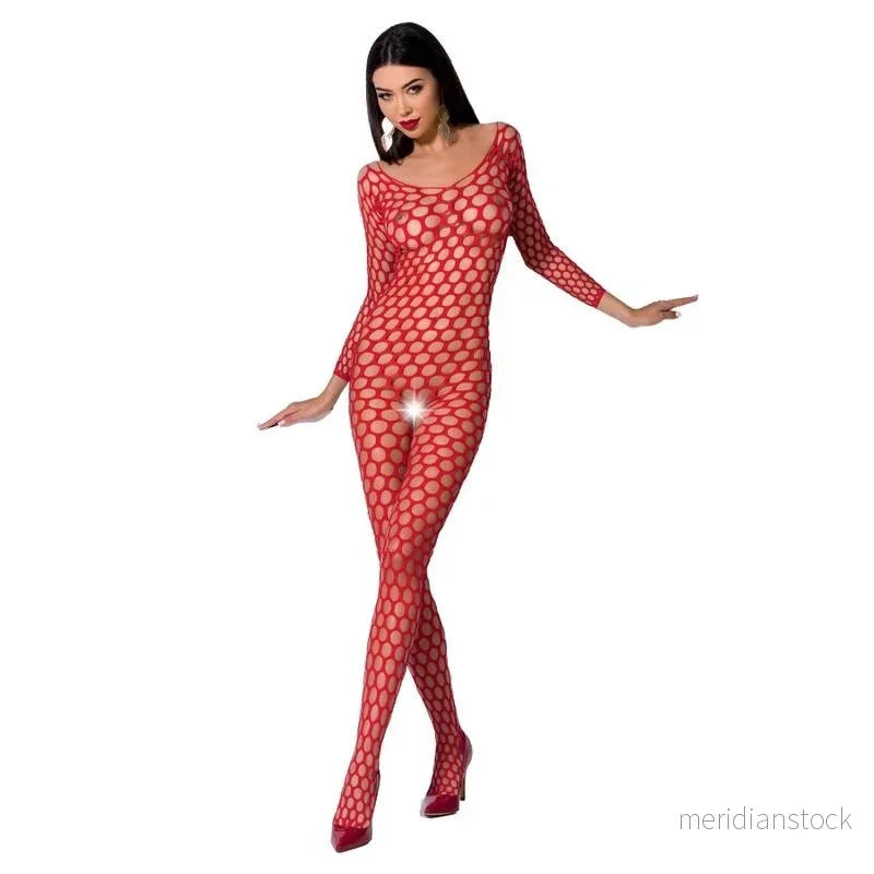 PASSION - WOMAN BS077 BODYSTOCKING ONE SIZE BLACK - Bild 2