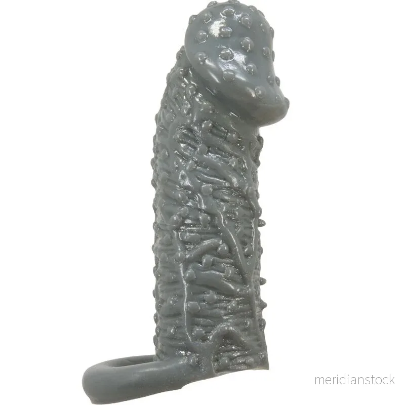 PRETTY LOVE - REALISTIC PENIS ENLARGER AND DELAY SLEEVE MODEL 2 GREY - Bild 2