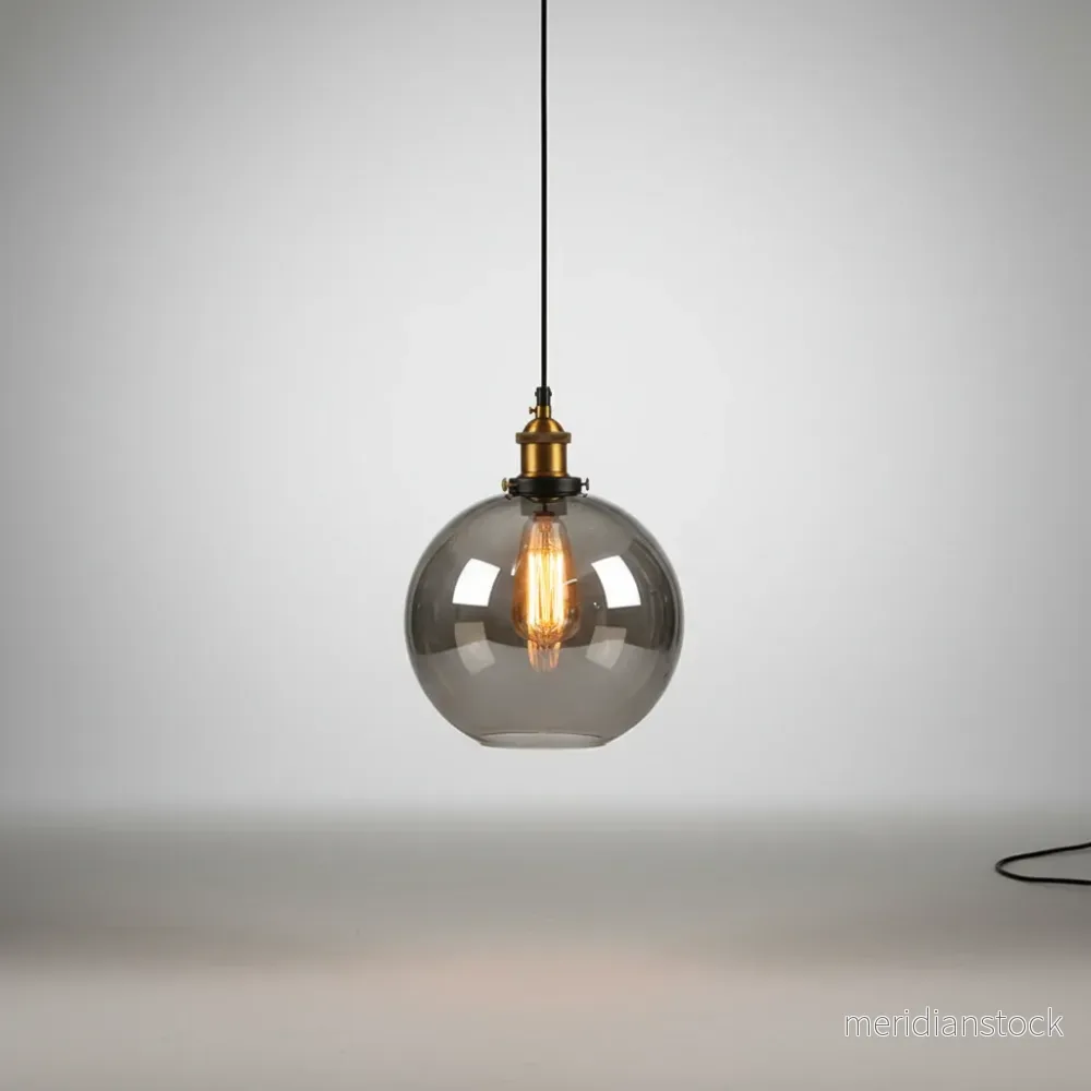 Vintage industriell glas hänglampa - VeloriaLight - Bild 2