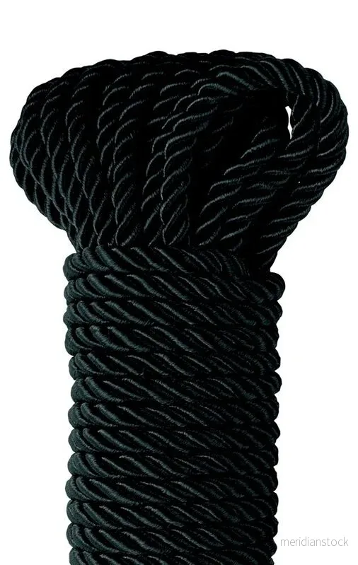 FETISH FANTASY SERIES - BLACK DELUXE SILK ROPE 9.75 M - Bild 2