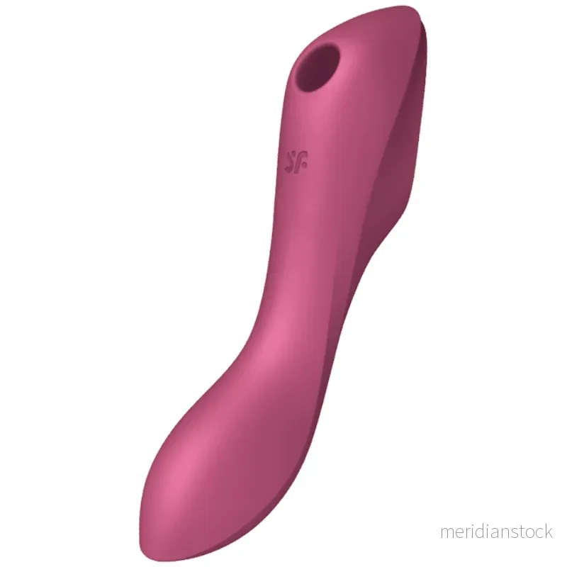 SATISFYER - CURVY TRINITY 3 AIR PULSE VIBRATOR RED - Bild 2