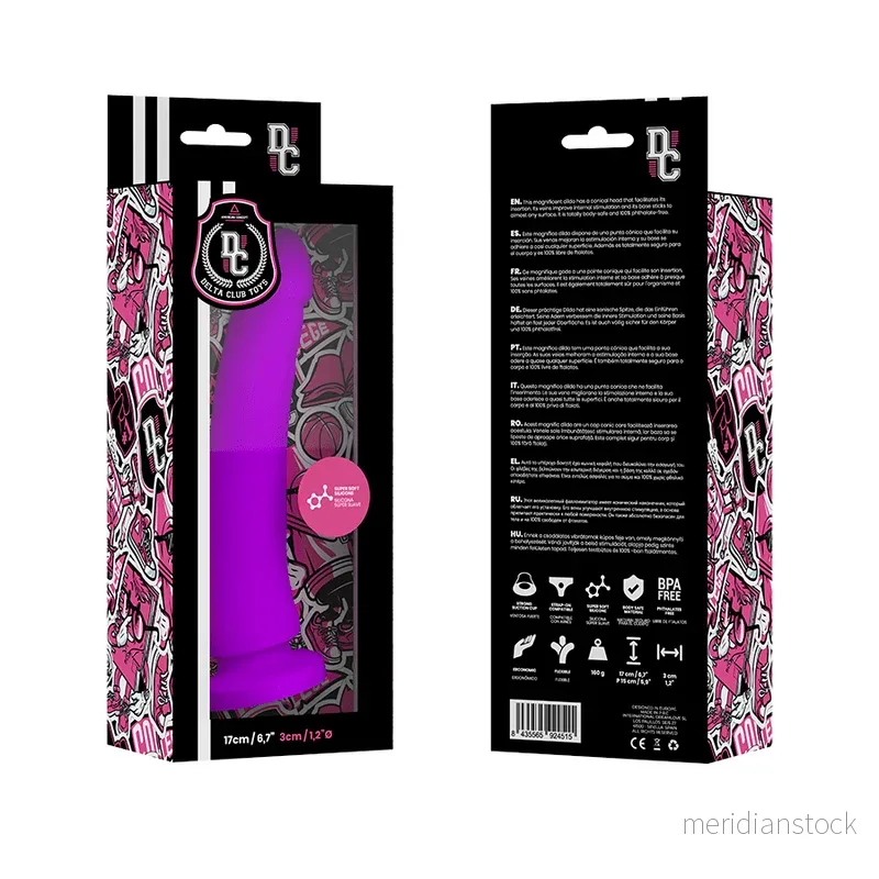 DELTA CLUB - TOYS LILAC DILDO MEDICAL SILICONE 17 CM -O- 3 CM - Bild 2