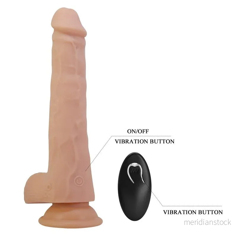 PRETTY LOVE - MILES THRUSTING & ROTATING VIBRATING DILDO REMOTE CONTROL 23.5 CM Ø 4.8 CM NATURAL - Bild 2