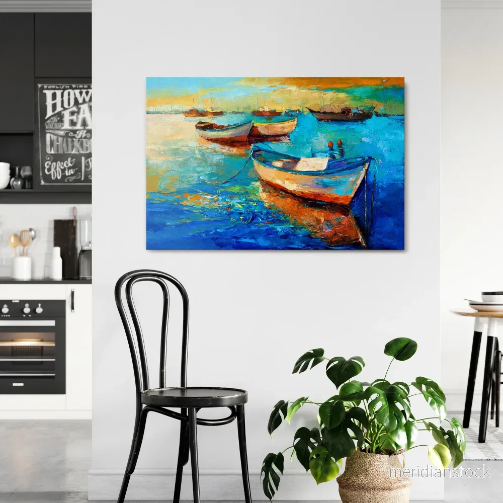 SERENE BOAT ESCAPADE Horizontal Canvas Print - Bild 2