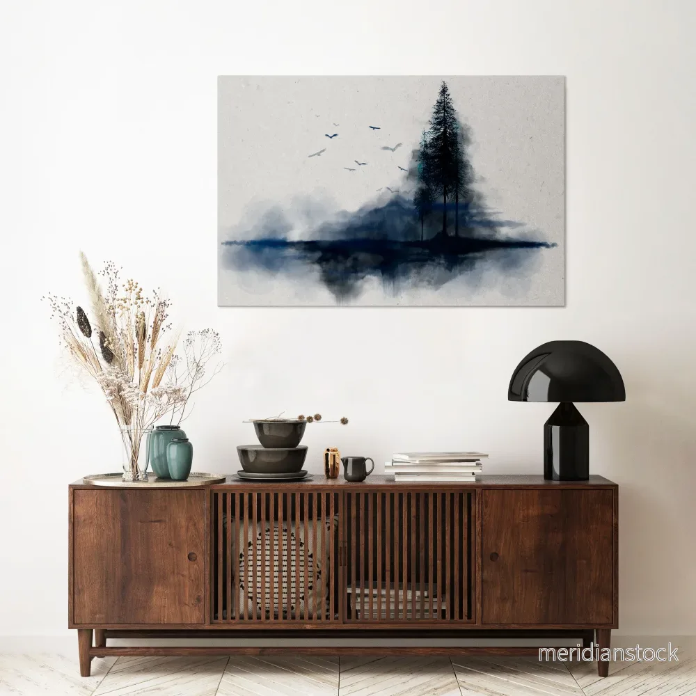 MISTY RECOLLECTION Horizontal Canvas Print