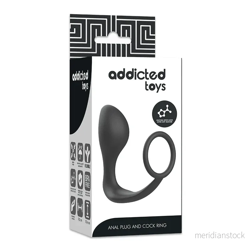 ADDICTED TOYS - ANAL PLUG WITH BLACK SILICONE RING - Bild 3
