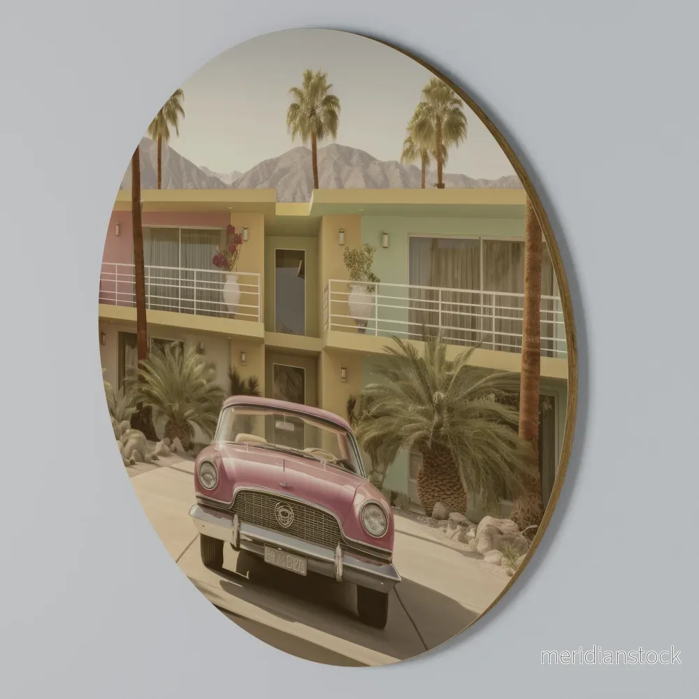CALIFORNIAN STYLE Rund väggdekor