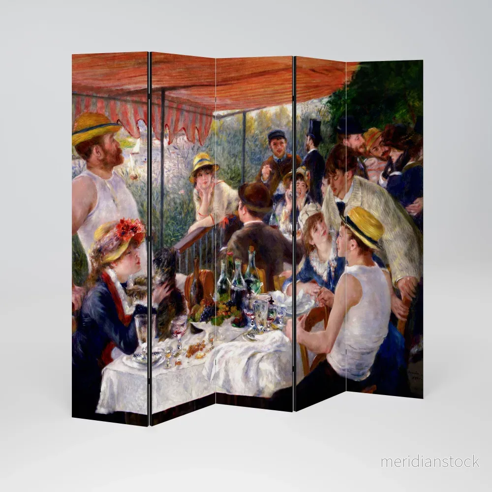 LUNCHEON OF THE BOATING PARTY Dekorativ rumsavdelare – 5 paneler - Bild 2
