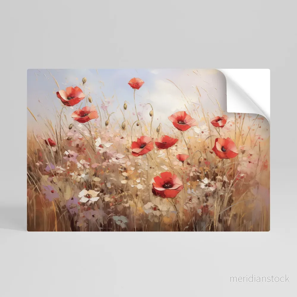 POPPY DREAMSCAPE Självhäftande Horisontell Poster - Bild 3