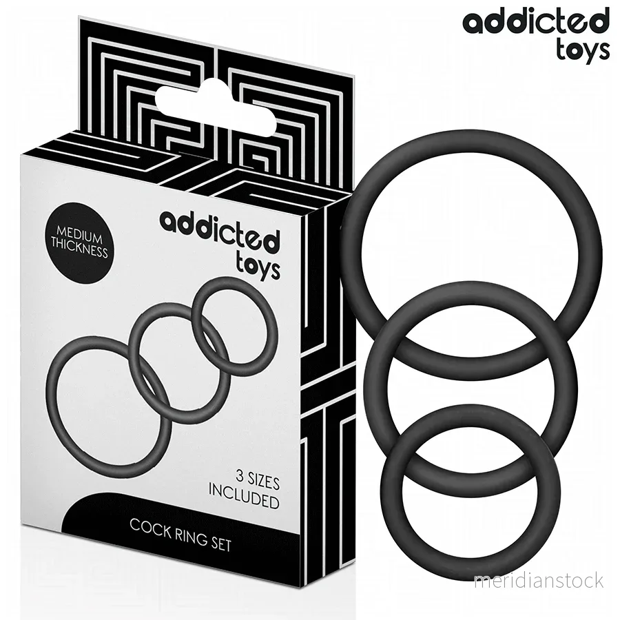 ADDICTED TOYS - SET OF SILICONE RINGS MODEL 2