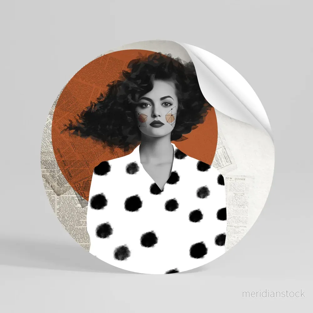 CLASSIC COOL DOTS Rund väggdekal CLASSIC COOL DOTS Rund väggdekal