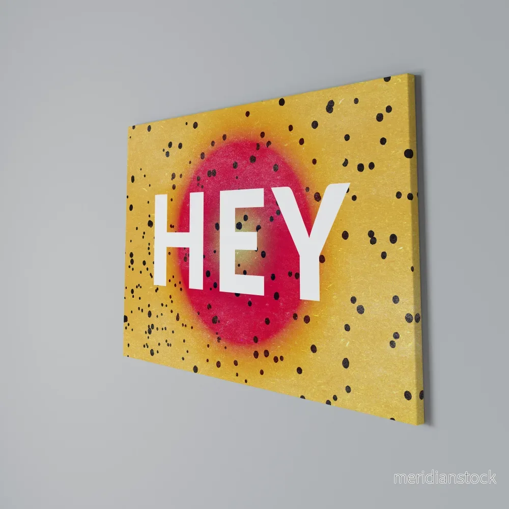 HEY THERE Horizontal Canvas Print - Bild 3