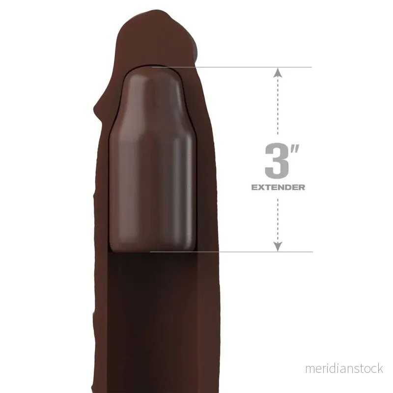 FANTASY X- TENSIONS - PIPEDREAMS EXTENSION W STRAP 17,78 CM BROWN - Bild 2