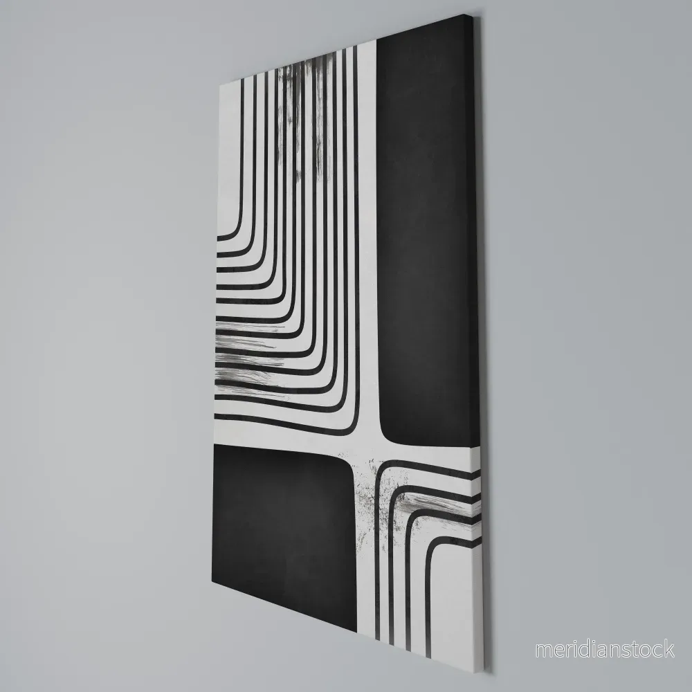 DARKSIDE OF THE LINE Vertical Canvas Print - Bild 3