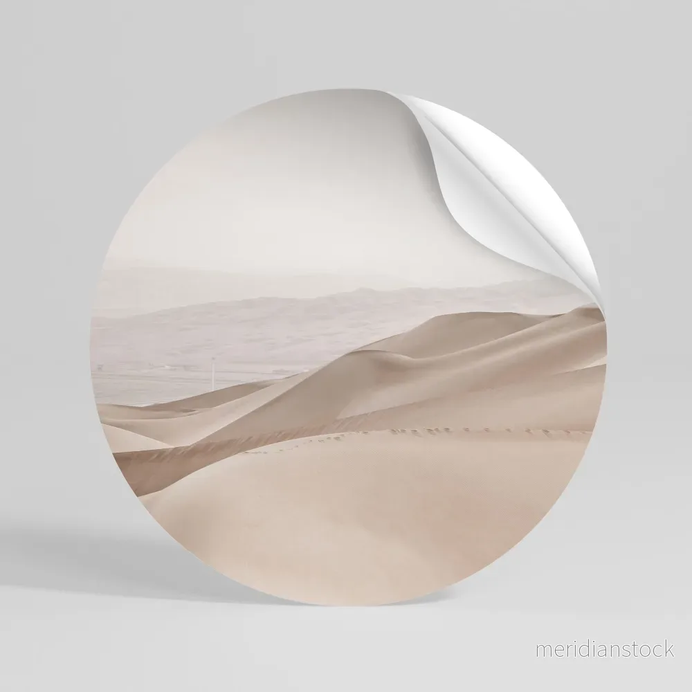 TRANQUIL TIDES Rund väggdekal TRANQUIL TIDES Rund väggdekal