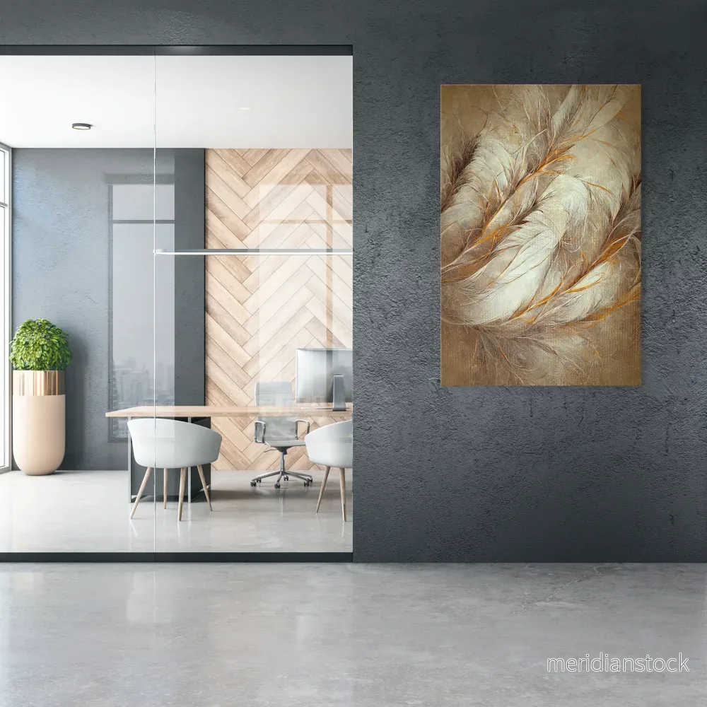 SOFT PLUMAGE Vertical Canvas Print - Bild 2