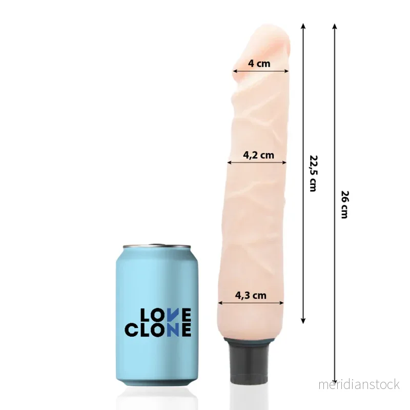 LOVECLONE - JANSEN SELF LUBRICATION VIBRATOR 26 CM -O- 4.2 CM - Bild 2