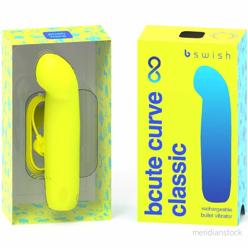 B SWISH - BCUTE CURVE INFINITE CLASSIC RECHARGEABLE SILICONE VIBRATOR YELLOW - Bild 2