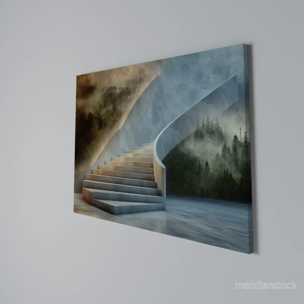STEPS TO SERENITY Horizontal Canvas Print - Bild 3