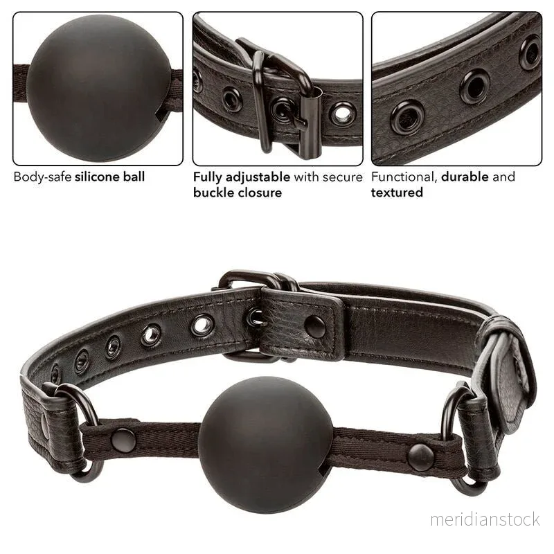 CALEXOTICS - NOCTURNAL BALL GAG SILICONE BLACK - Bild 2