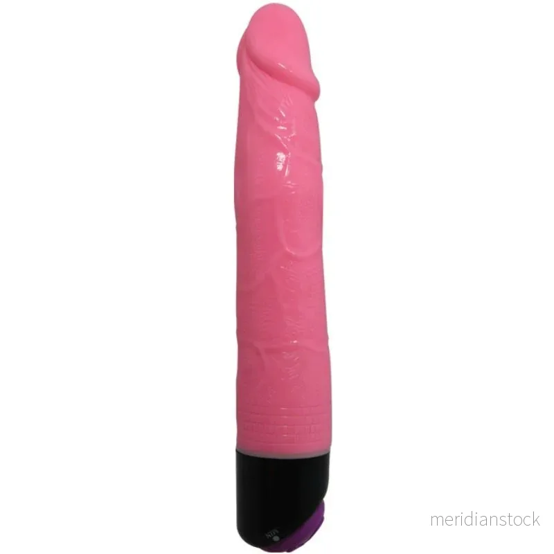 BAILE - COLORFUL SEX REALISTIC VIBRATOR PINK 23 CM