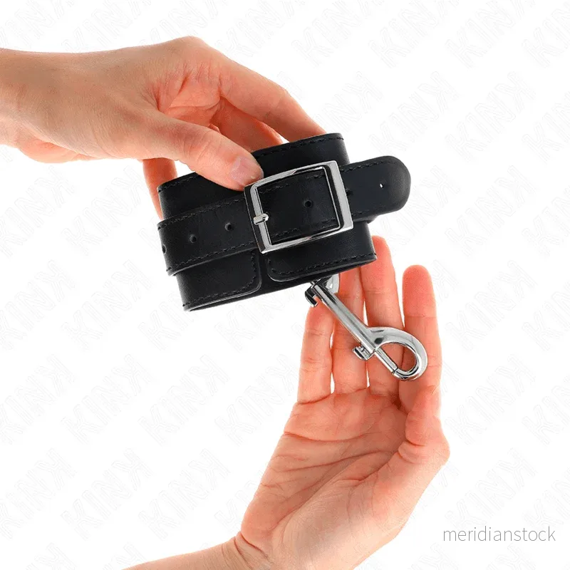 KINK - WRIST RESTRAINTS-SINGLE RIVET ROW BLACK ADJUSTABLE 17-28 CM X 5 CM - Bild 3