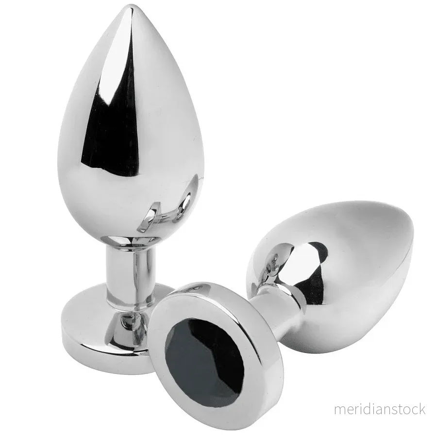 METAL HARD - ANAL PLUG DIAMOND BLACK MEDIUM 7.62CM - Bild 2