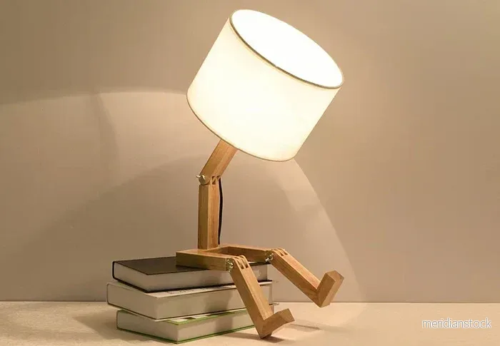 Trälampa med bokstöd - RutanFlex - Bild 2