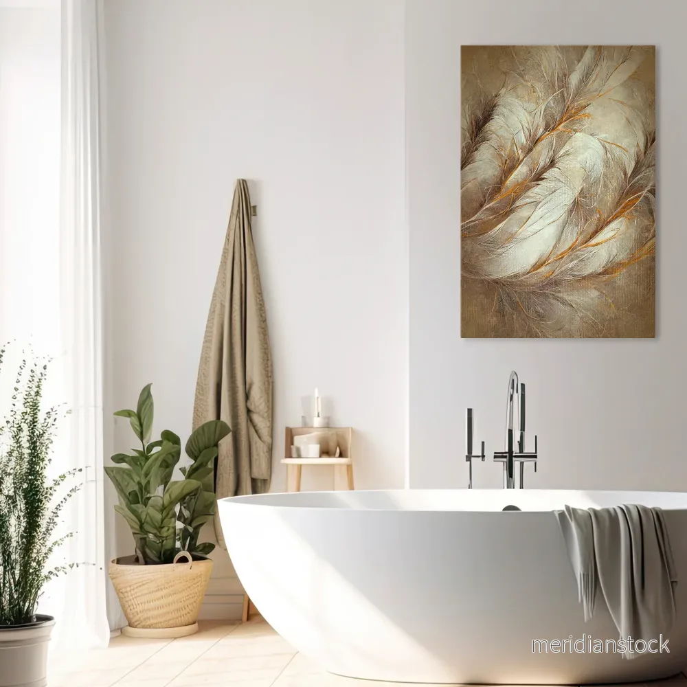 SOFT PLUMAGE Vertical Canvas Print