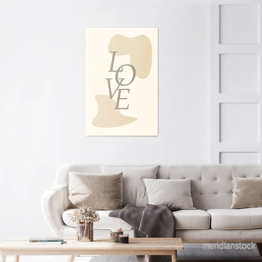 LOVE IN FORM Vertical Canvas Print - Bild 2