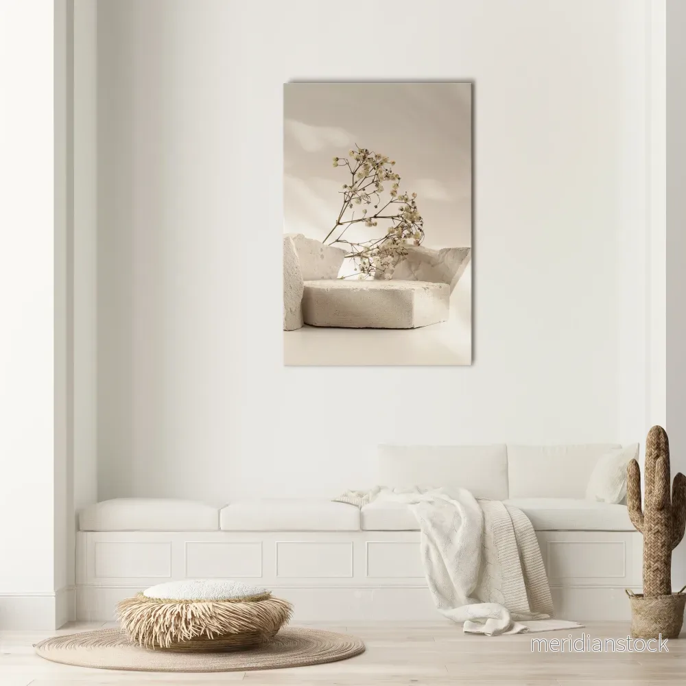 ELEGANT EMBERS Vertical Canvas Print