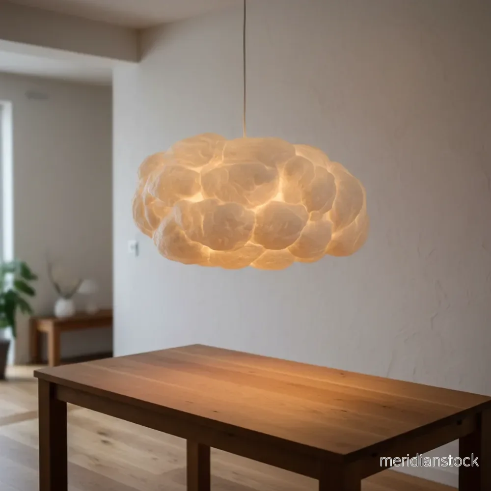 Hänglampa i molnform i PVC-bomull – Cloudora Hänglampa i molnform i PVC-bomull – Cloudora