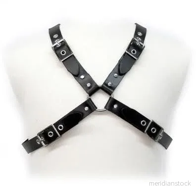 LEATHER BODY - BLACK BUCKLE HARNESS FOR MEN - Bild 2