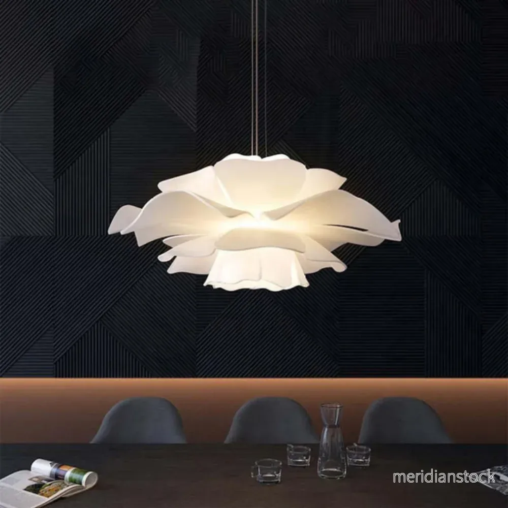 Designhängande lampa Blomma vit metall - Sophia - Bild 3