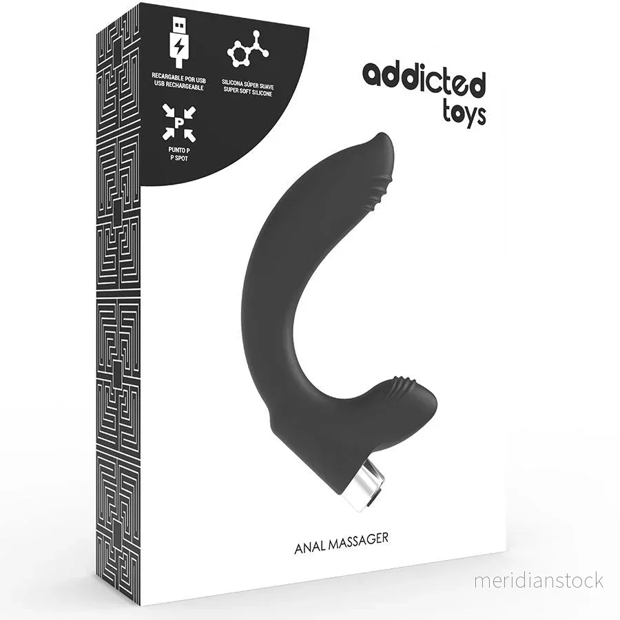 ADDICTED TOYS - PROSTATIC VIBRATOR RECHARGEABLE MODEL 7 - BLACK - Bild 3