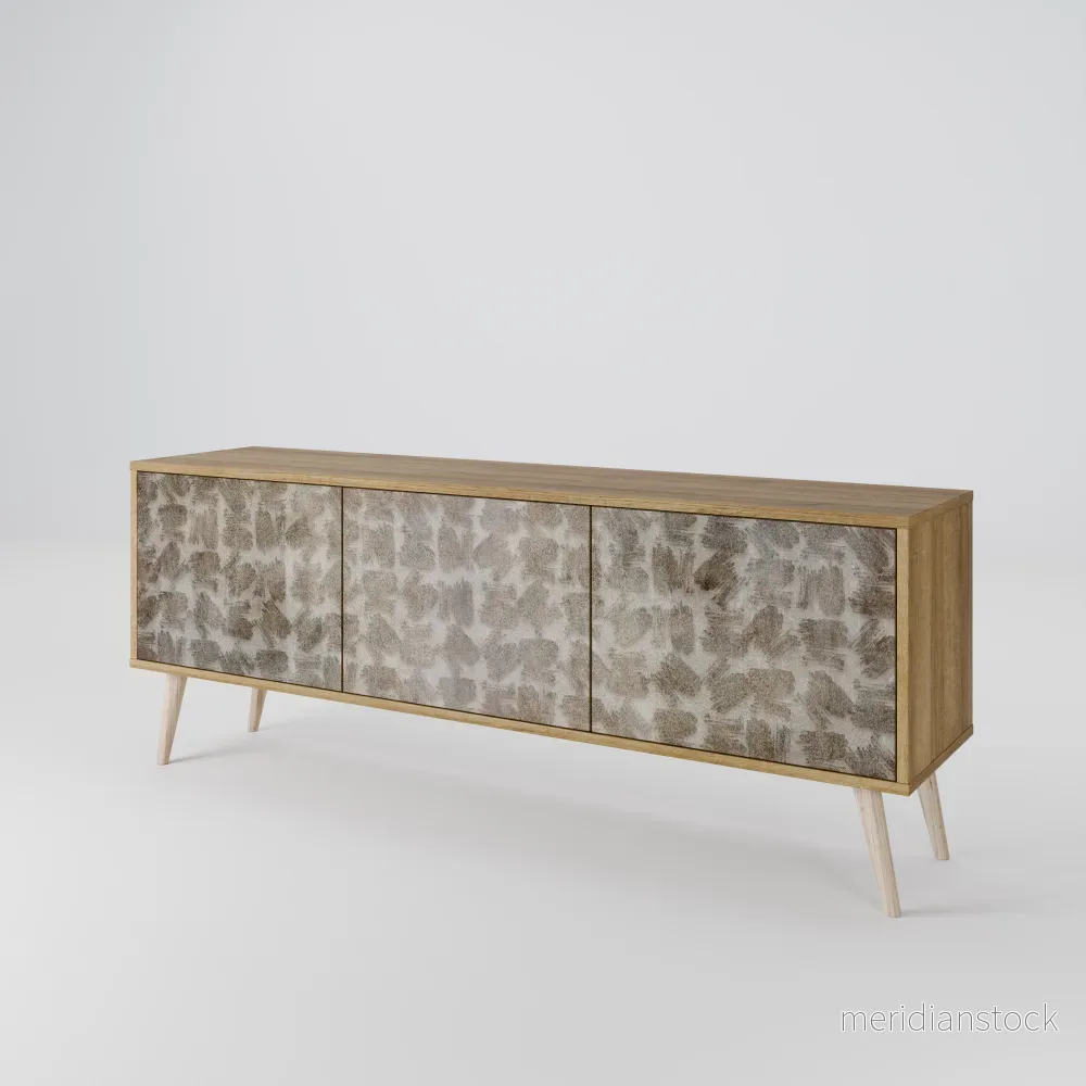 SLIGHTLY BLURRED TV-bänk med 3 dörrar
