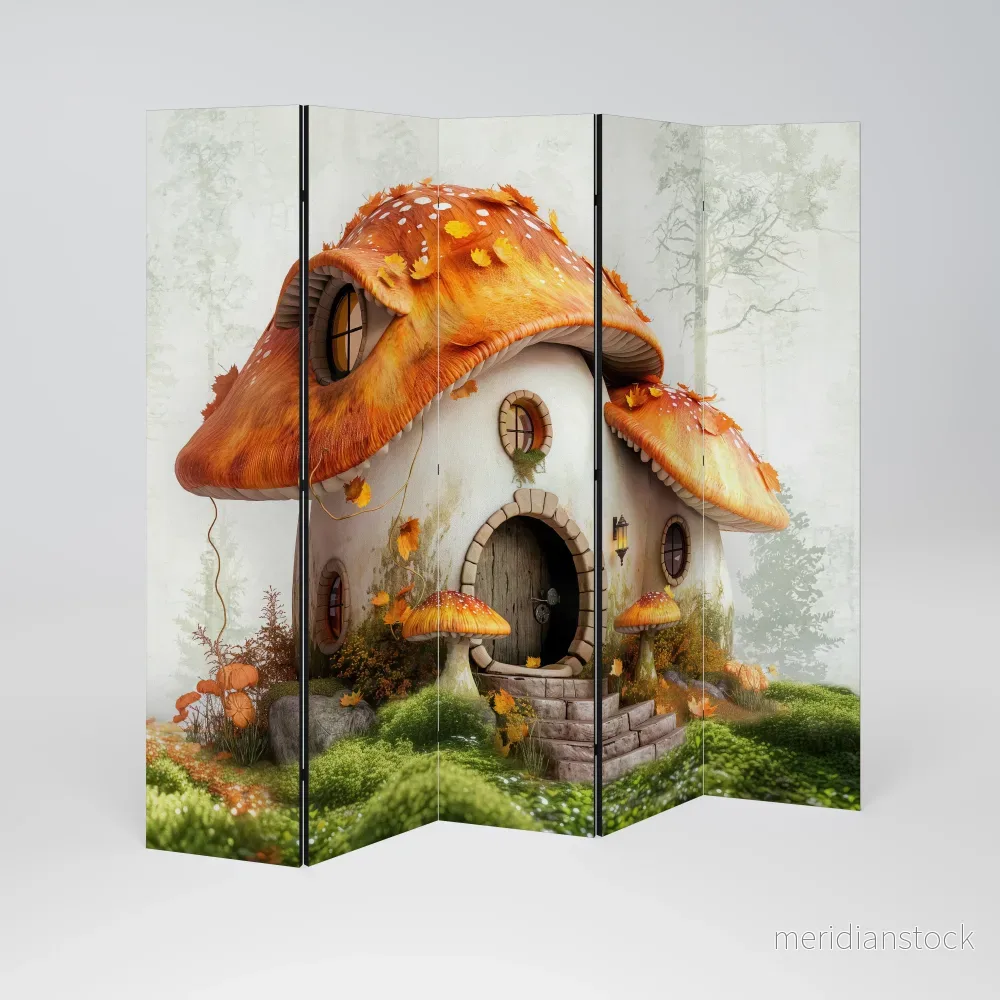 MYSTIC TOADSTOOL Dekorativ rumsavdelare – 5 paneler - Bild 2