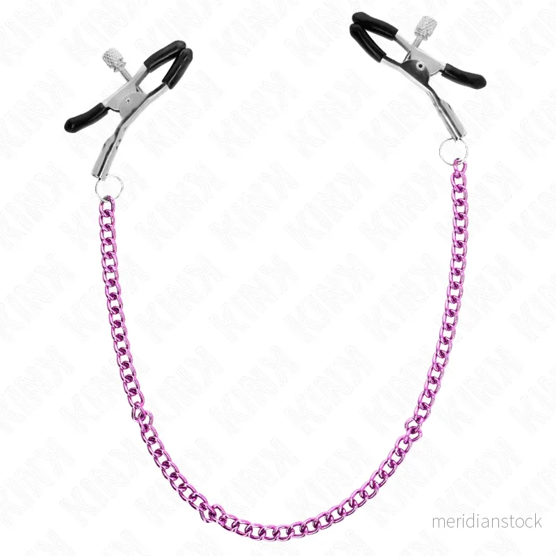 KINK - CHAIN NIPPLE CLAMPS PURPLE 30 CM