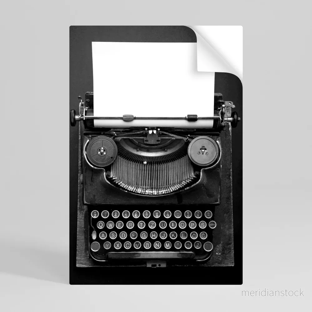 TYPEWRITER SYMPHONY Självhäftande Vertikal Poster - Bild 2
