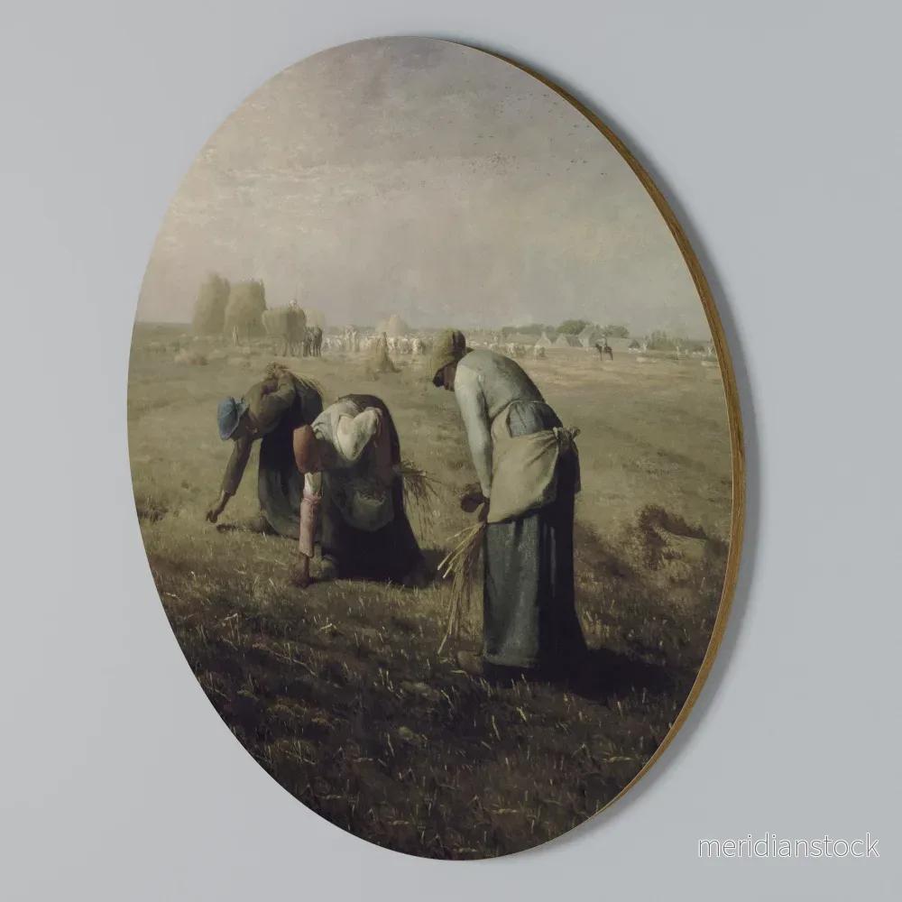 THE GLEANERS Rund väggdekor