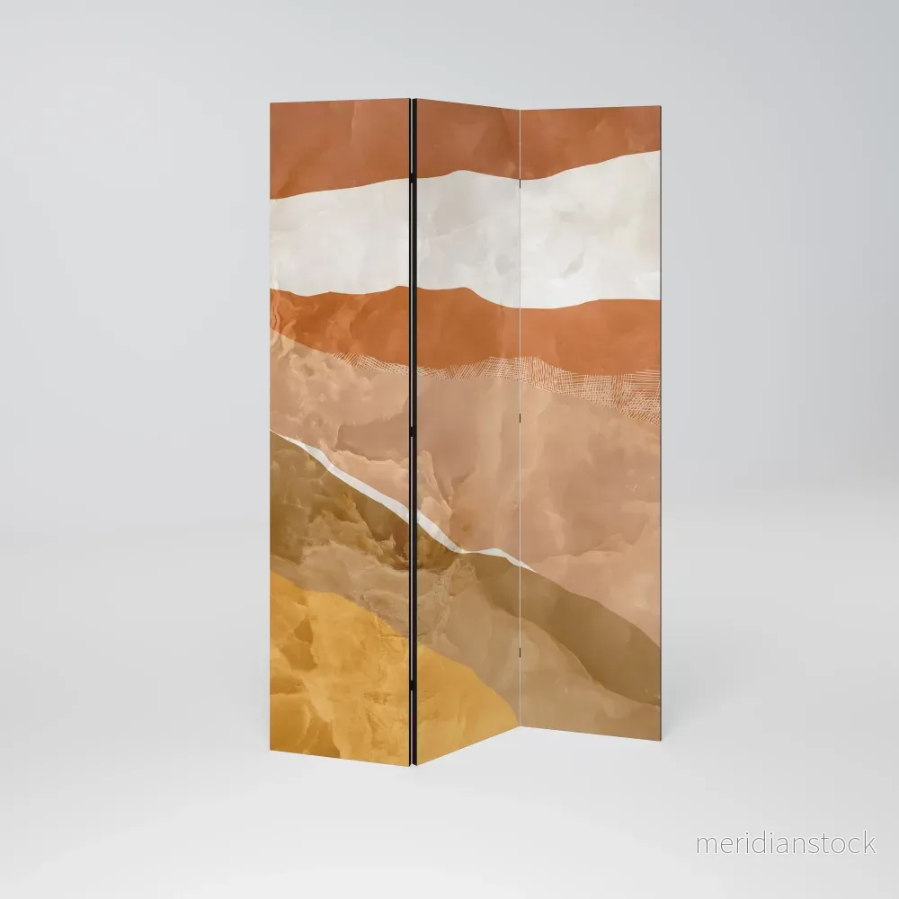 SANDHILLS SPLENDOUR Dekorativ rumsavdelare – 3 paneler