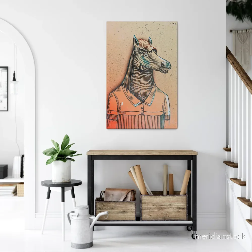 EQUINE SWAGGER Vertical Canvas Print - Bild 2