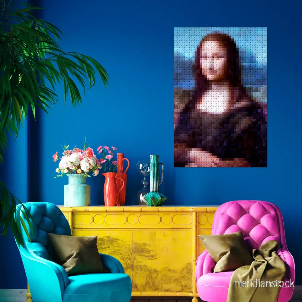 CONSTRUCTIVE ART Vertical Canvas Print - Bild 2