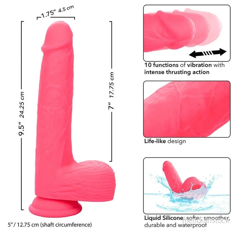 CALEXOTICS - STUDS REALISTIC VIBRATOR 10 VIBRATIONS PINK - Bild 2