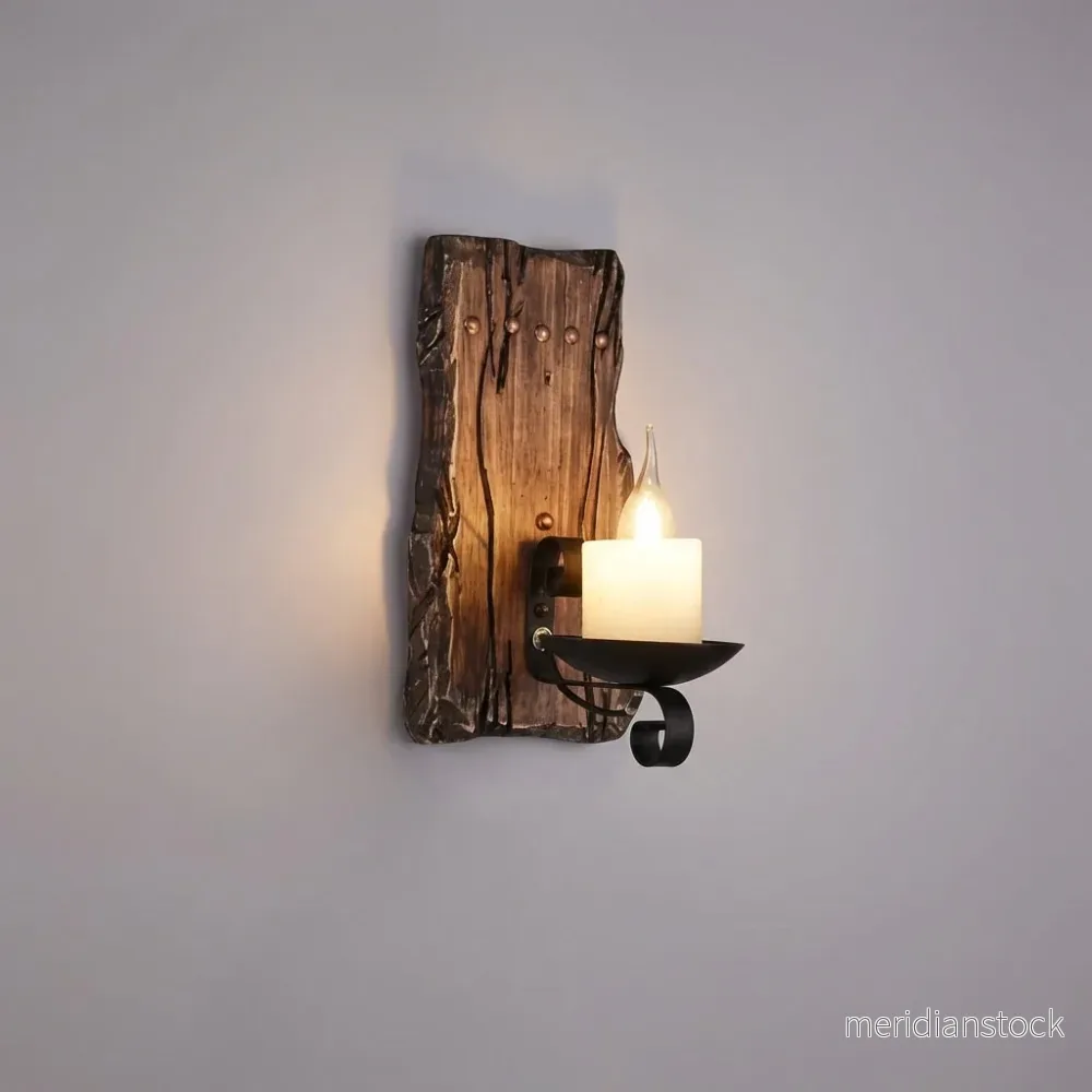 Vägglampa i vintagestil - Hearthleaf - Bild 2