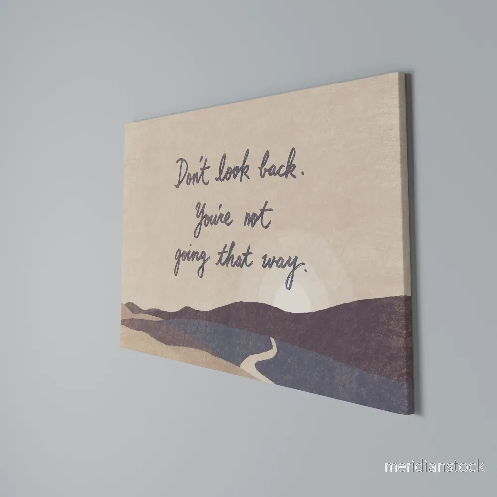 DON'T LOOK BACK Horizontal Canvas Print - Bild 3