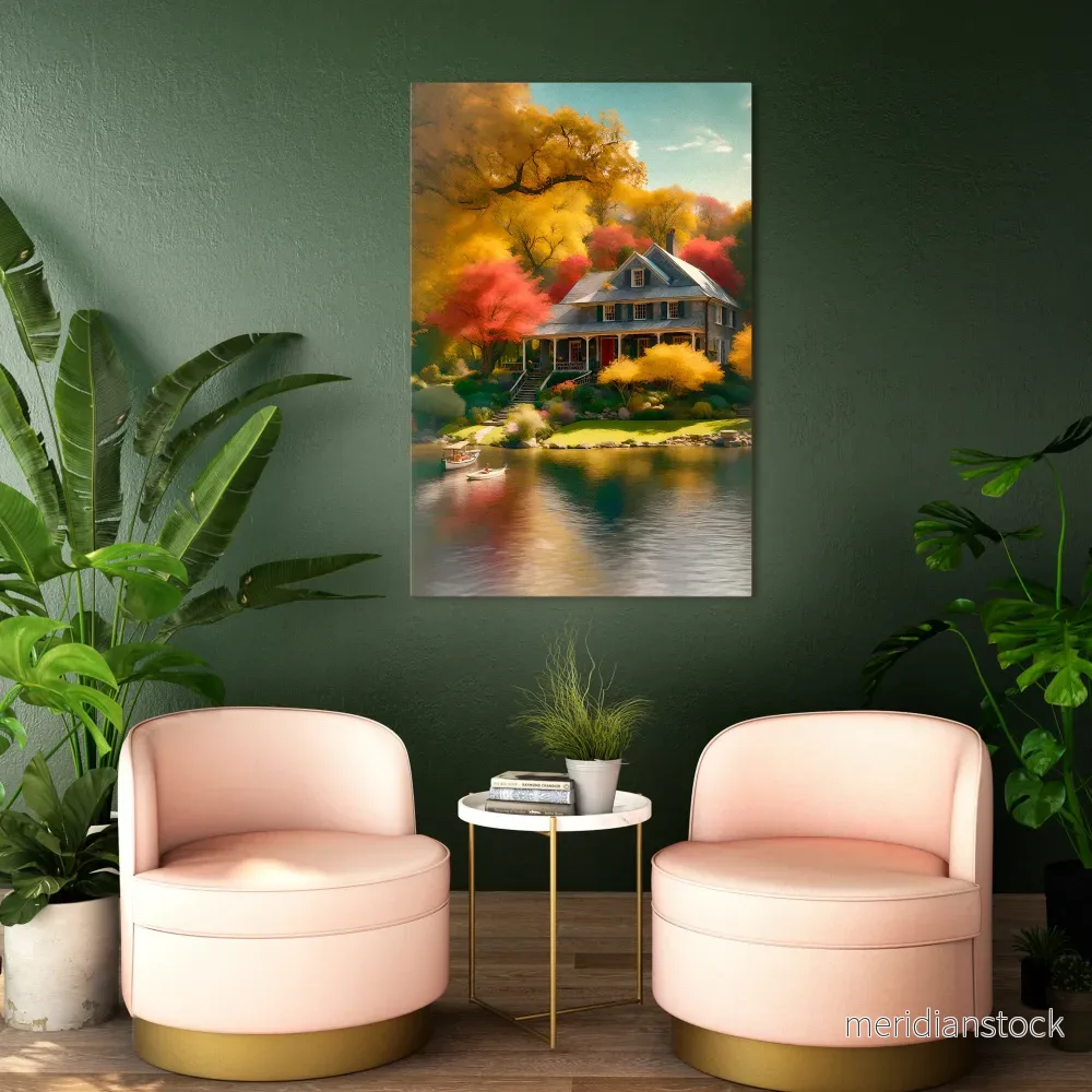 ENCHANTED AUTUMN REFUGE Vertical Canvas Print - Bild 2