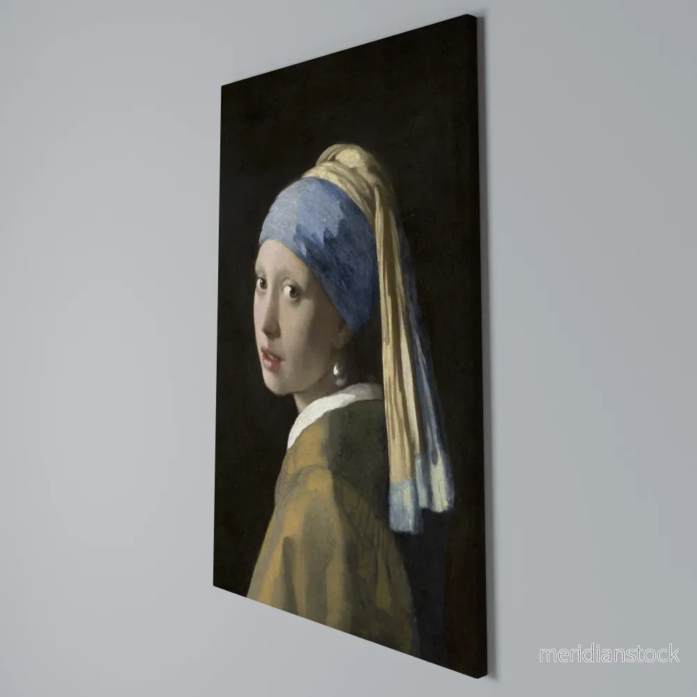 GIRL WITH A PEARL EARING Vertical Canvas Print - Bild 3