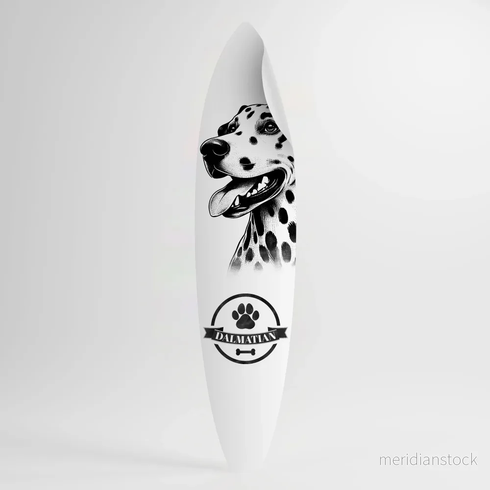 DALMATIAN DOG Väggdekal surfbräda