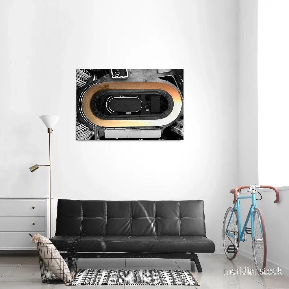 EDGE OF THE TRACK Horizontal Canvas Print - Bild 2